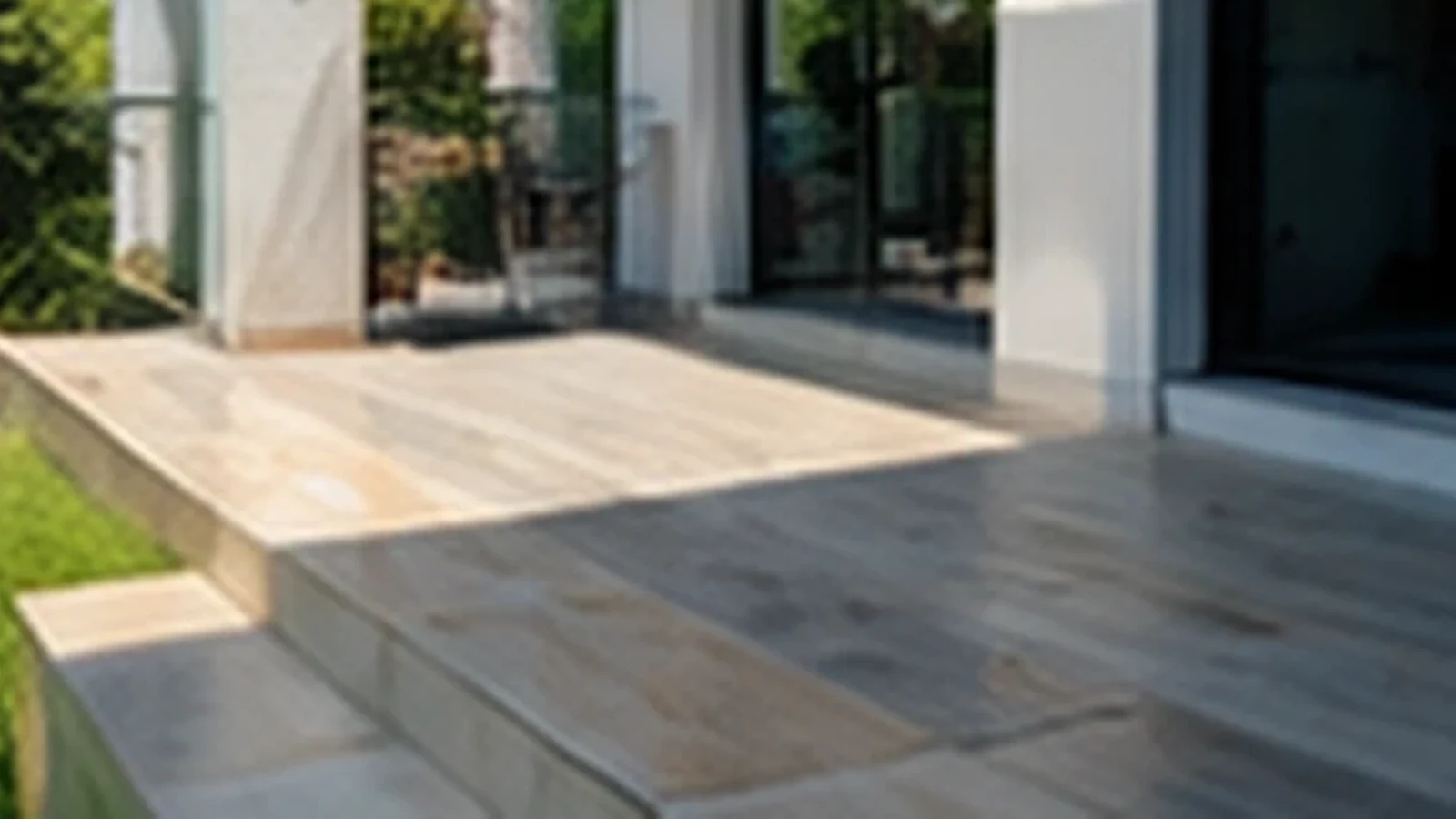 Surface extérieure en béton