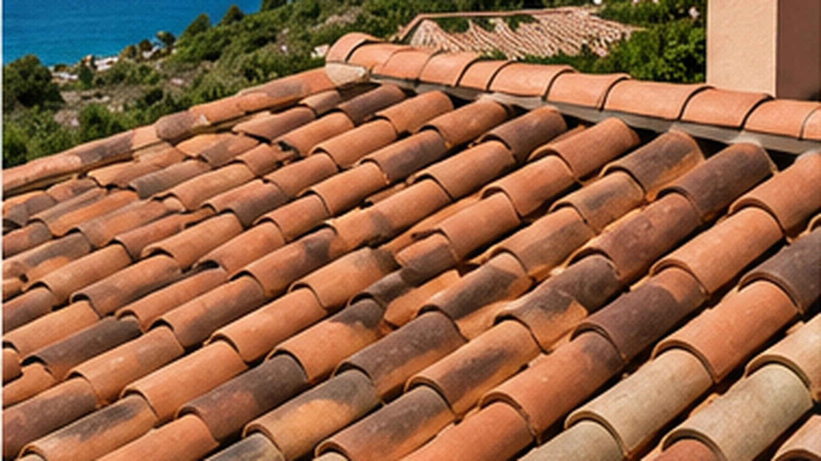 Toiture méditerranéenne en tuiles